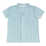 Minnow Tamarin Stripe French Terry Button Up