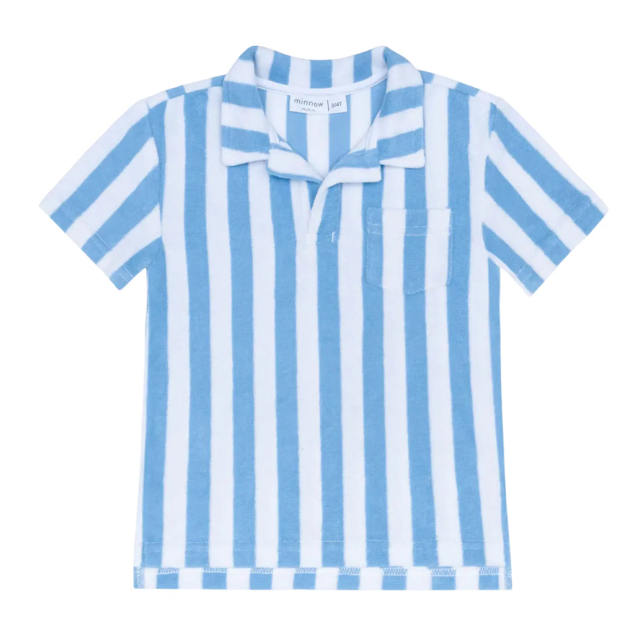 Minnow Bay Stripe French Terry Polo