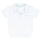 Minnow Shell White French Terry Polo Shirt