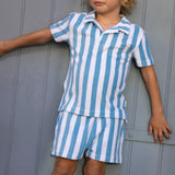 Bay Stripe French Terry Polo