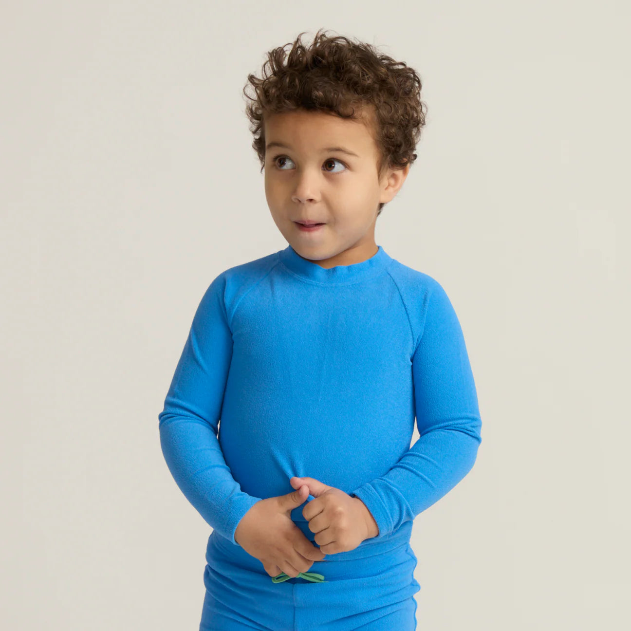 Minnow Unisex Deep Blue Sea Terry Rashguard for Kids