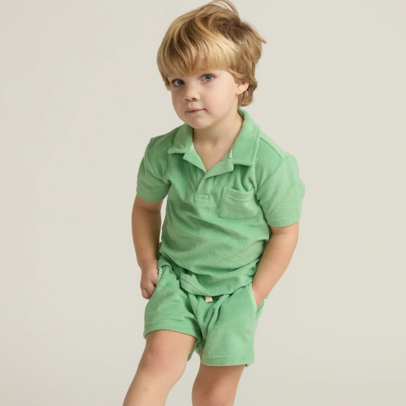 Gustavia Green French Terry Shorts