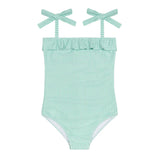 Minnow Gustavia Gingham Ruffle Front Tie Strap One Piece