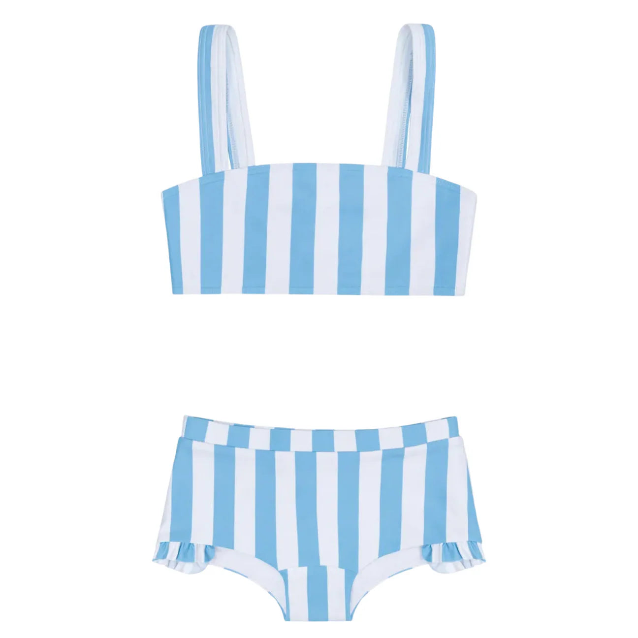 Minnow Bay Stripe Bandeau Bikini and Swim Shorts