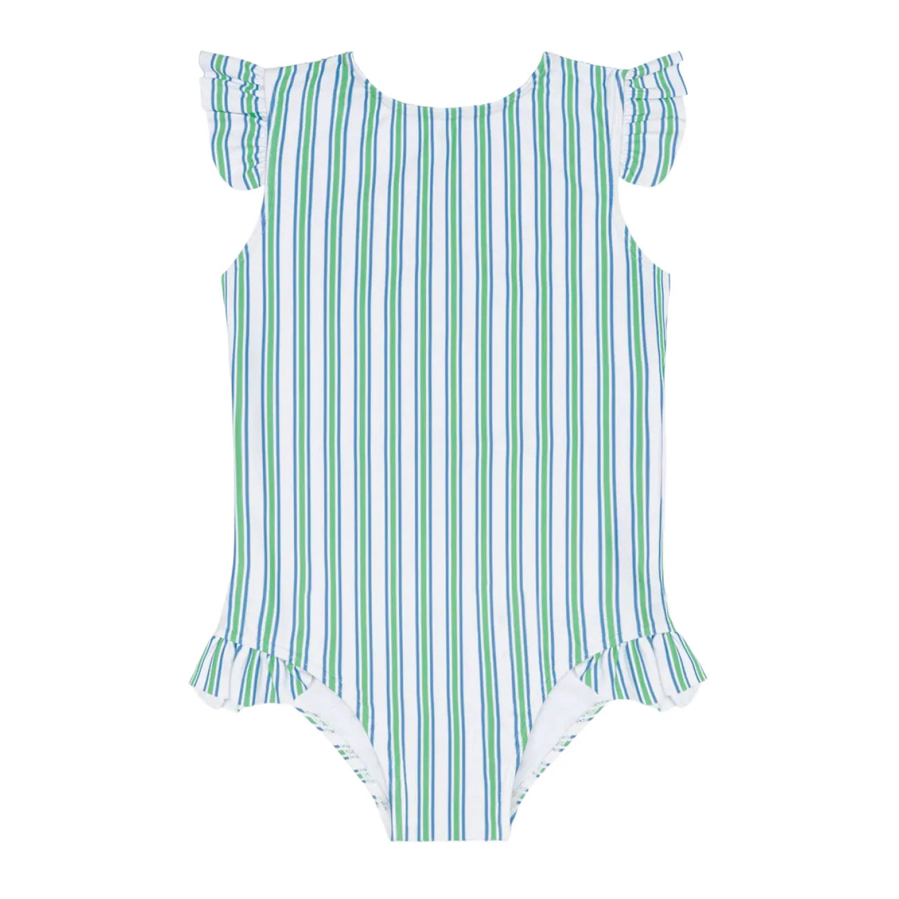 Minnow Tamarin Stripe Ruffle Cap Sleeve One Piece 