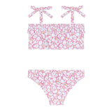 Minnow Blush Bloom Ruffle Bandeau Bikini