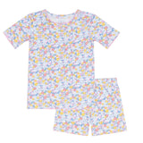 Minnow Jasmine Blossom Shirt and Short Pima Pajama Set