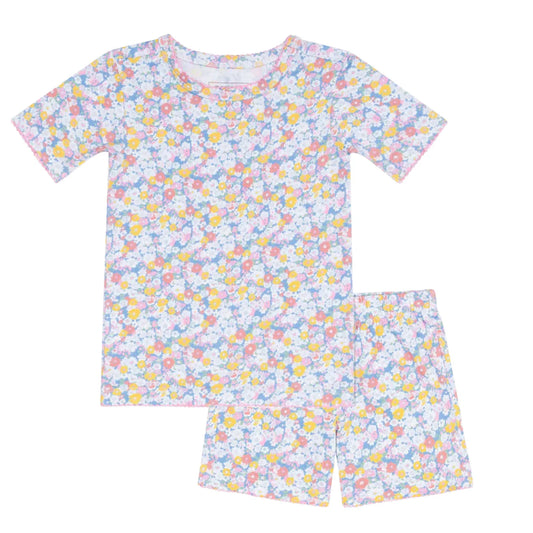 Minnow Jasmine Blossom Shirt and Short Pima Pajama Set