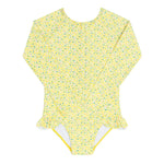 Minnow Petite Fleur Front Zip Rashguard One Piece