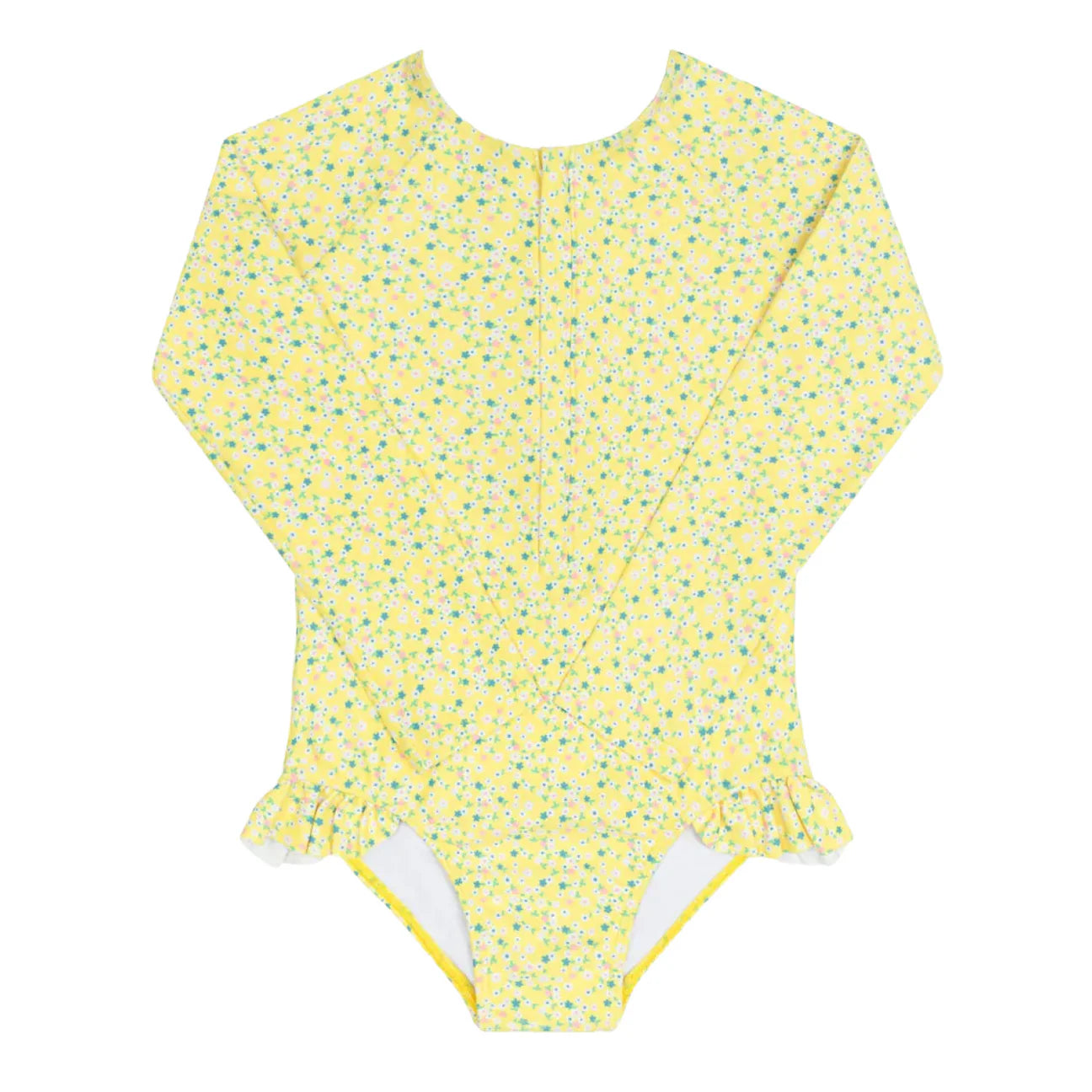 Minnow Petite Fleur Front Zip Rashguard One Piece