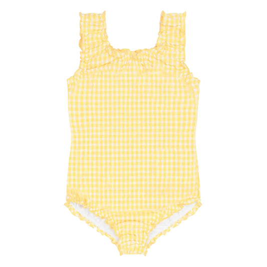 Soleil Gingham Scoop Neck One Piece