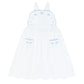 Minnow Shell White Cross Back Pinafore Dress