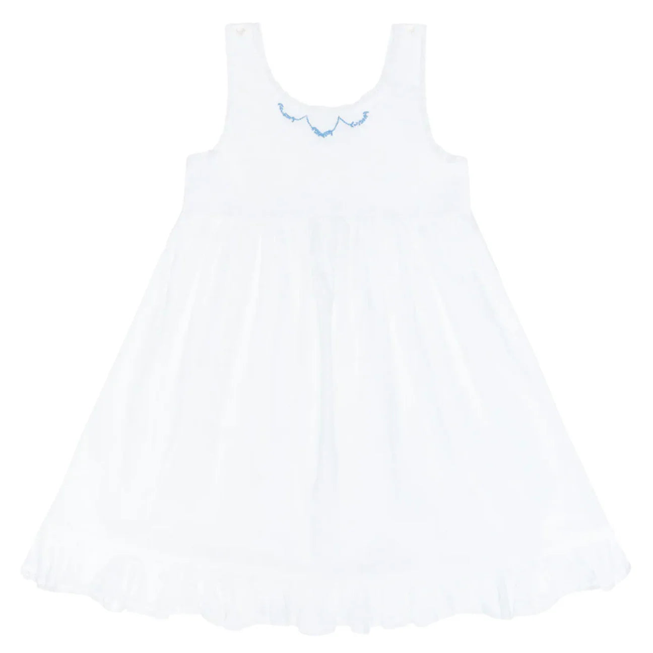 Minnow Shell White Simple Dress