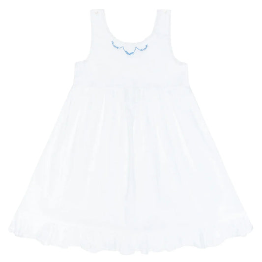 Minnow Shell White Simple Dress
