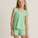 Gustavia Gingham Ruffle Top and Short Set