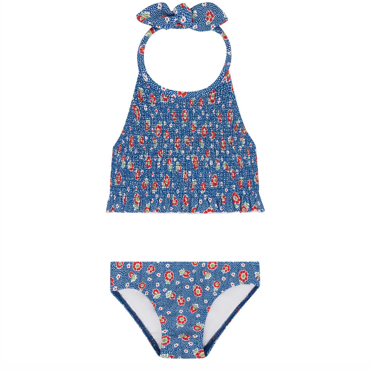 Minnow Chatham Floral Smocked Halter Bikini