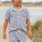 Jetty Stripe French Terry Polo
