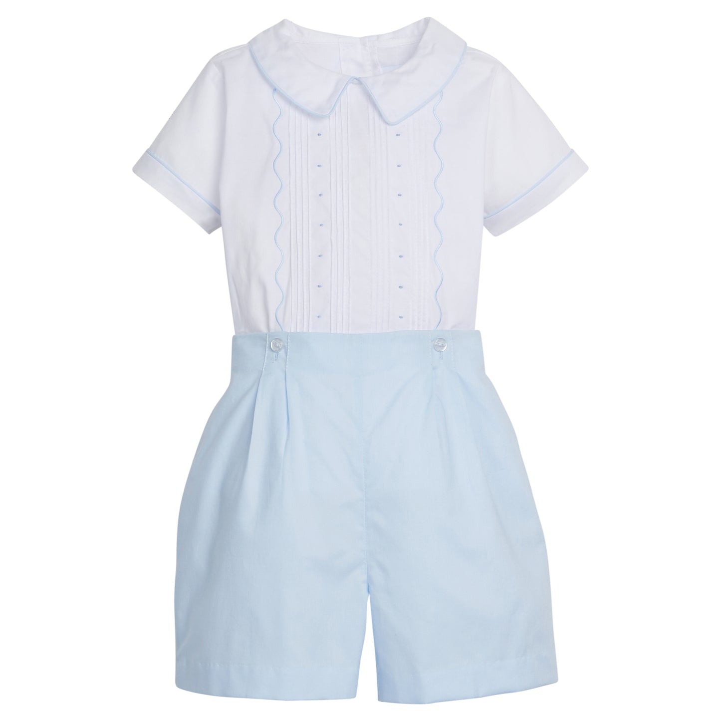 Little English Francis Short Set- Light Blue