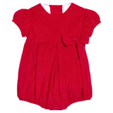 Little English Clara Bubble- Red Corduroy