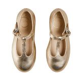 Pepa London Gold Leather Charlotte Shoes
