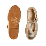Pepa London Gold Leather Charlotte Shoes