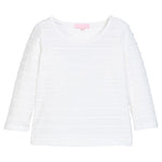 Bisby Essential Tee- White Scallop