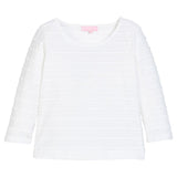 Bisby Essential Tee- White Scallop