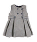 Pepa London Clermont Houndstooth Jacquard Pinafore Dress in Blue