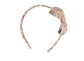 Pepa London Marianne Floral Medium Bow Hairband in Toffee