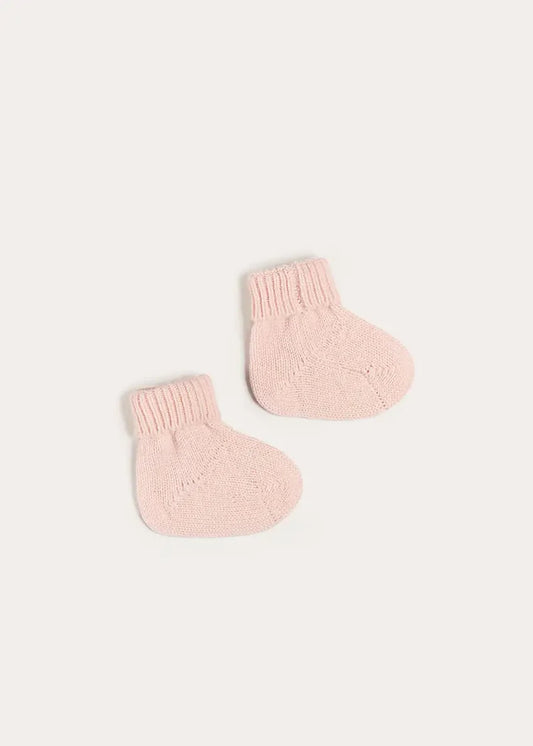 Cashmere Sock Booties in Pink