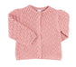 Pepa London Leaf Openwork Cardigan in Pink
