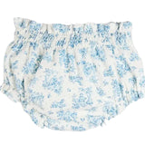 Pepa London Audrey Toile Elasticated Waist Bloomers in Blue