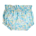 Pepa London Leontyne Floral Elasticated Waist Bloomers in Blue Made with Liberty Fabric