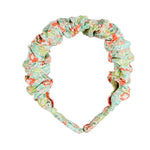 Pepa London Mabel Floral Scrunchie Hairband in Orange