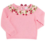 Pepa London Strawberry Embroidered Jumper in Pink