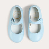 Pepa London Leather Mary Jane Shoes in Sky Blue