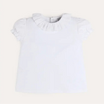 Pepa London Broderie Anglaise Frill Collar Top in White