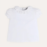 Pepa London Broderie Anglaise Frill Collar Top in White