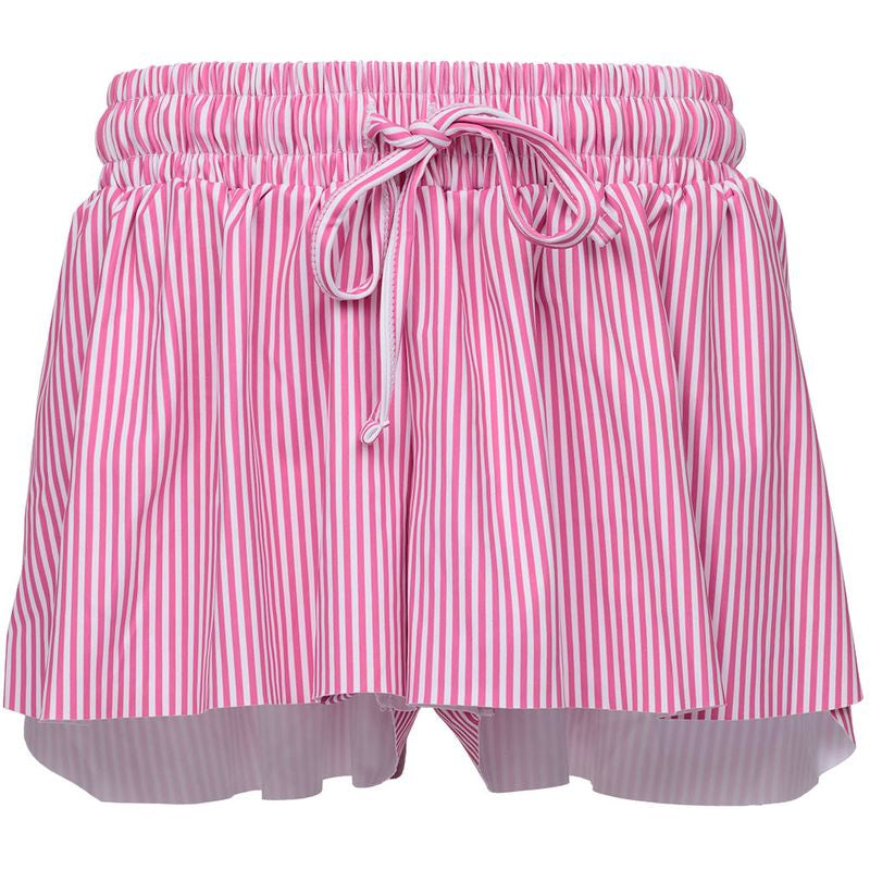 Azarhia Butterfly Hot Pink Stripes Flowy Shorts