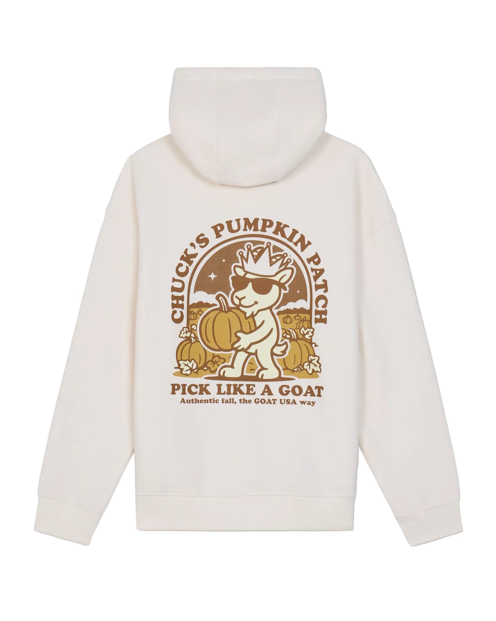 GOAT USA Pumpkin Patch Hooded Sweatshirt- Bone