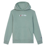 Football Sport Hooded Sweatshirt- Steeped Sage