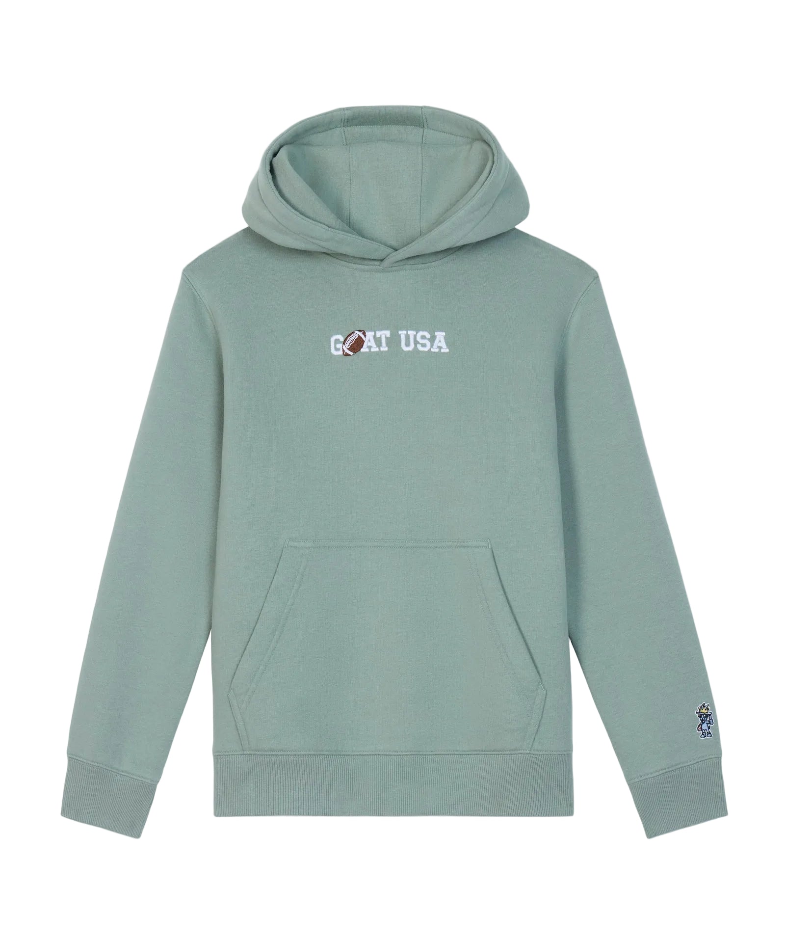 Football Sport Hooded Sweatshirt- Steeped Sage