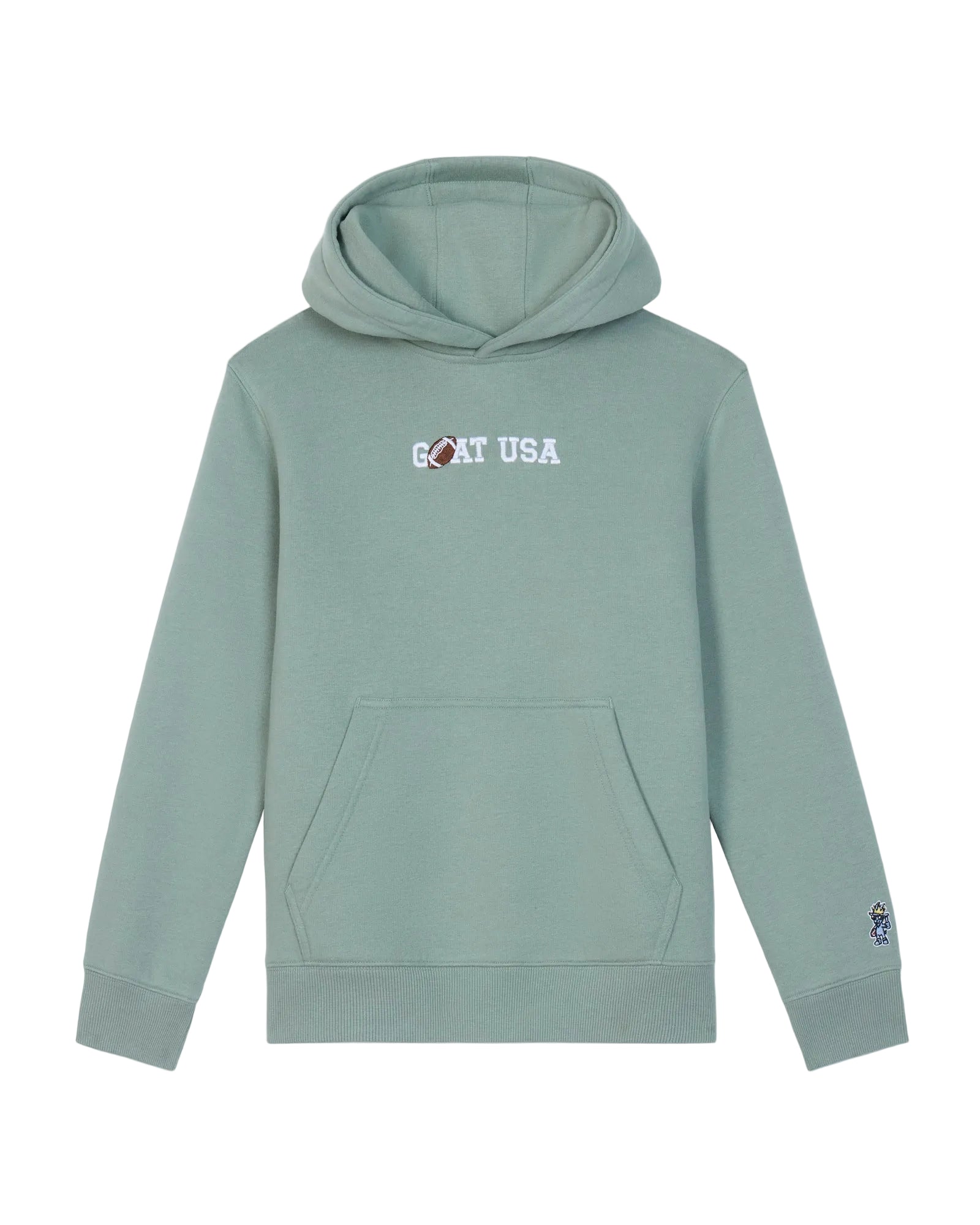 Football Sport Hooded Sweatshirt- Steeped Sage
