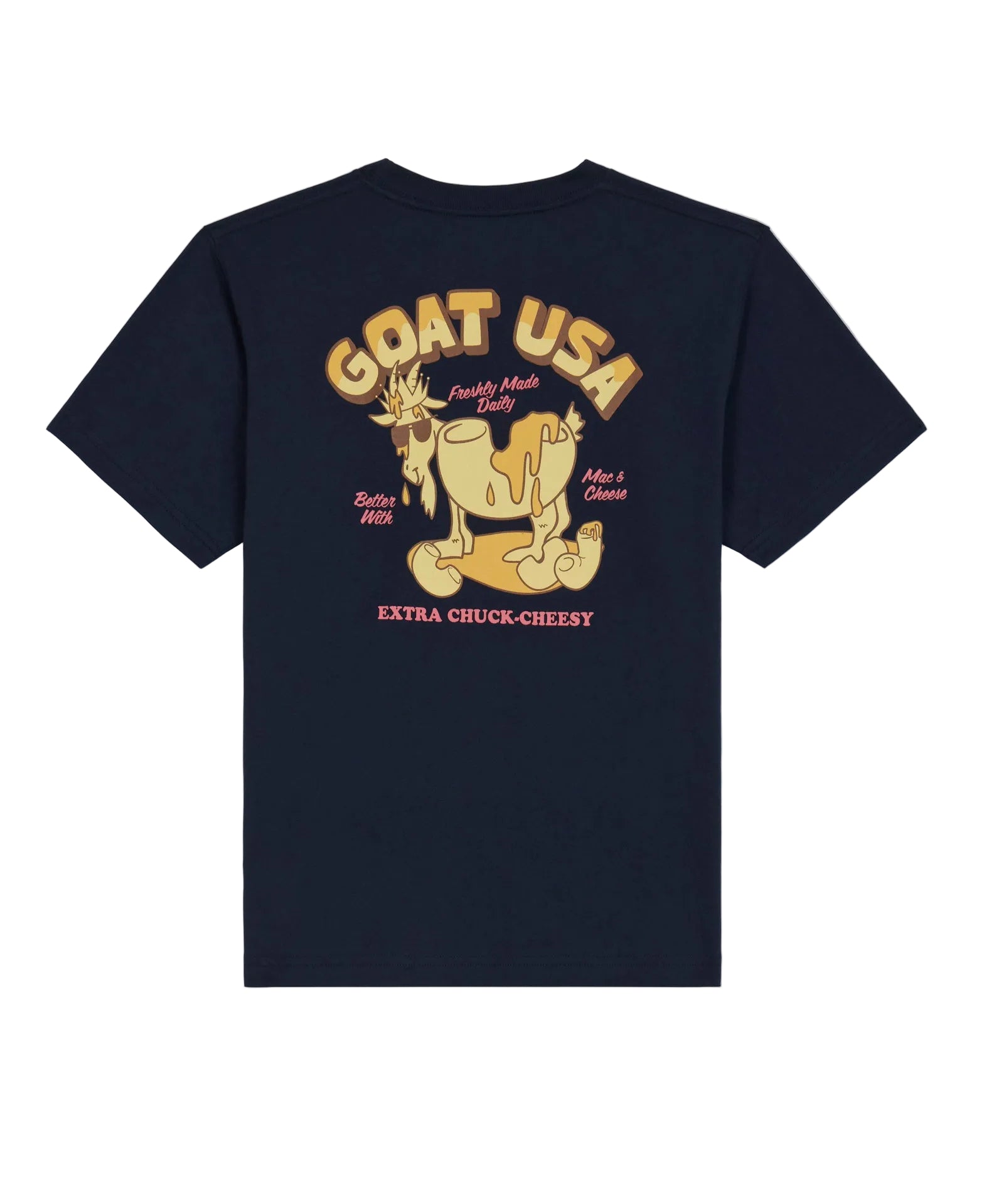 GOAT USA Chuck Cheesy T-Shirt - Navy Blazer