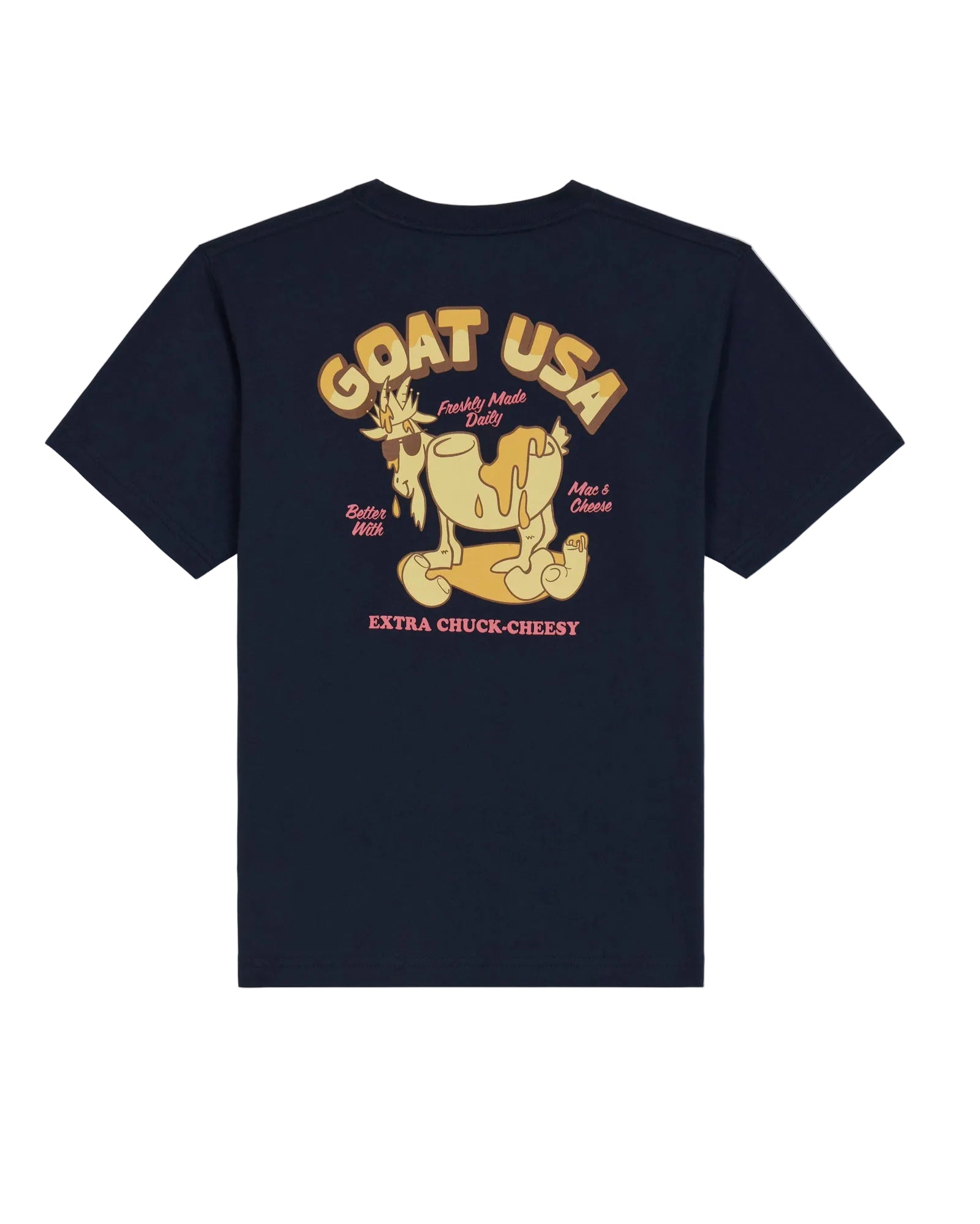 GOAT USA Chuck Cheesy T-Shirt - Navy Blazer