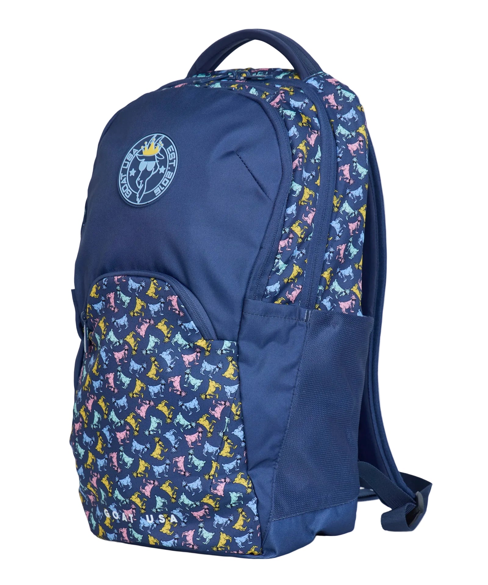 GOAT AOP Backpack- Navy
