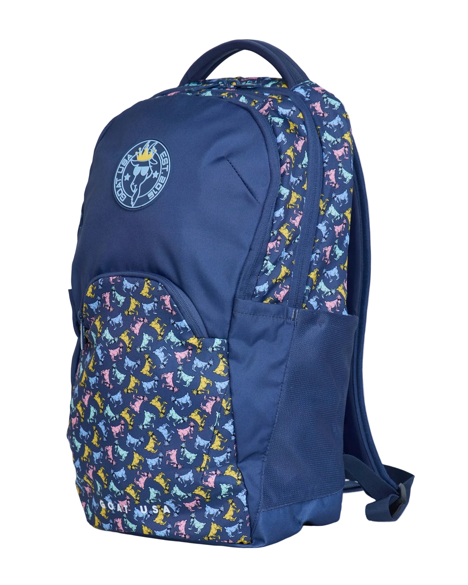GOAT AOP Backpack- Navy