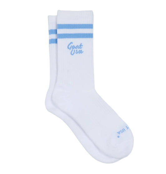 GOAT USA Carolina Blue Retro Socks