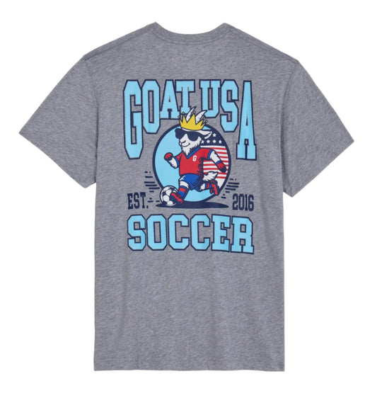GOAT USA Soccer Action T-Shirt- Gray