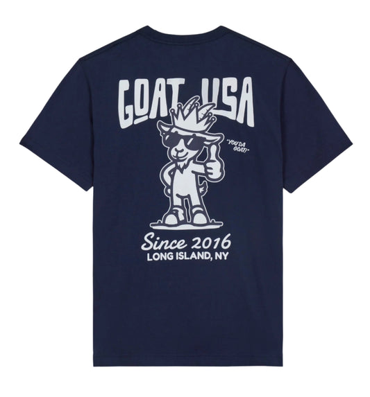 GOAT USA Thumbs Up T-Shirt- Navy